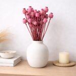 Getrocknete Mohnkapseln, Pink - Naturdekoration - 10 Siele