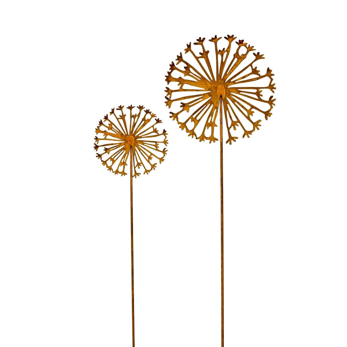 img_7185-1.jpg Gartenstecker-Pusteblume, Rost, Beetstecker Vintage – Bild 1