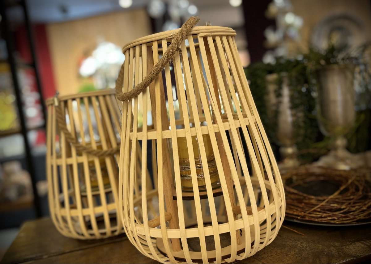img_1335-1.jpg Rattan lantern - Elora, with jute handle - lantern garden lantern - patio decoration - Image 1