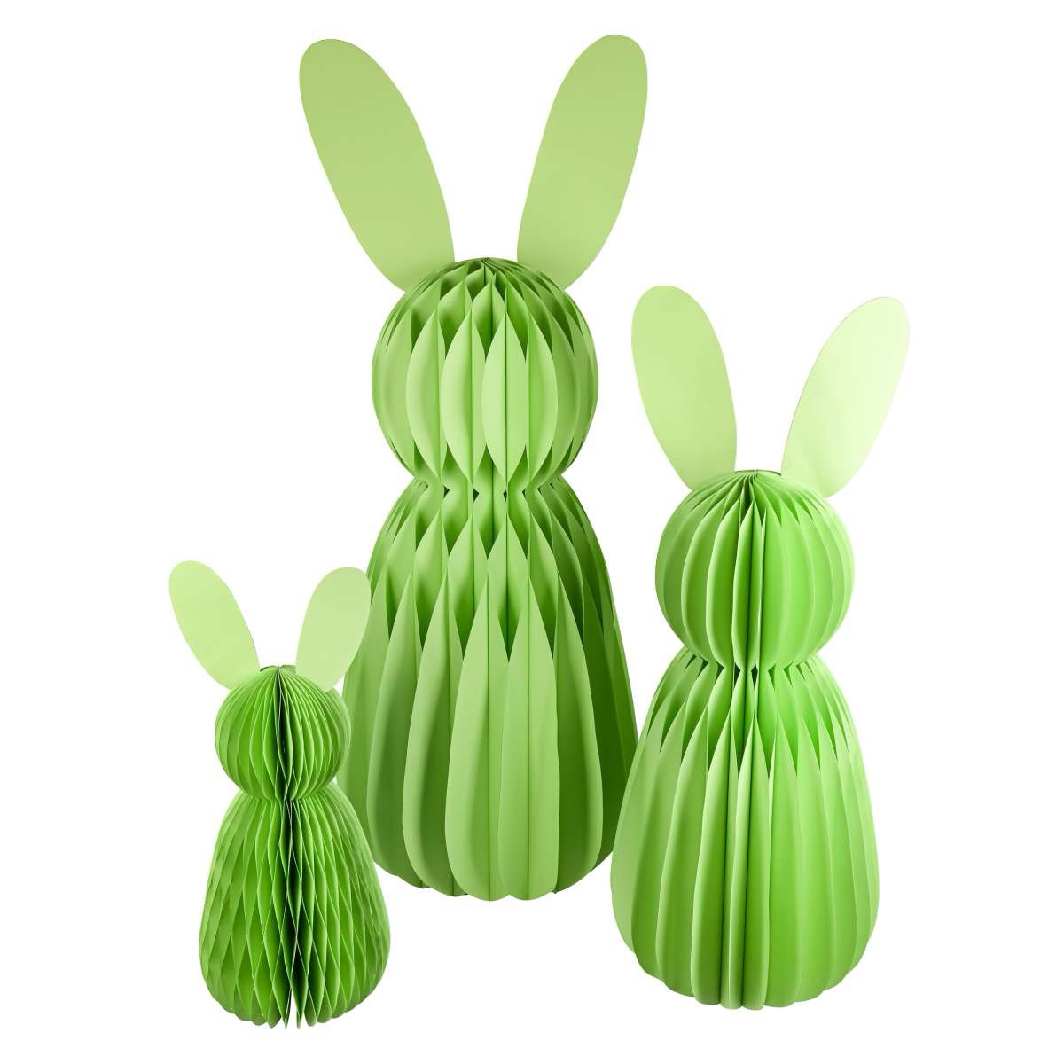 img_6102-1.jpg XL Easter bunny - paper bunny in green - Easter decoration to unfold with magnet - spring decoration - display stand - gift idea - Image 1