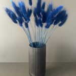 Dried Lagurus, dark blue - Dried flowers - Bunny Tails - Preserved velvety soft grasses for natural decoration